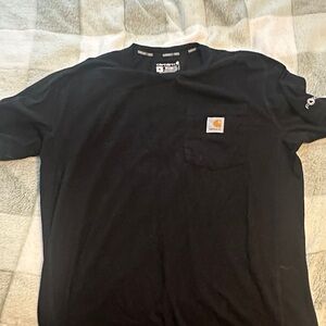Carhartt Black Tee with Logo Pocket